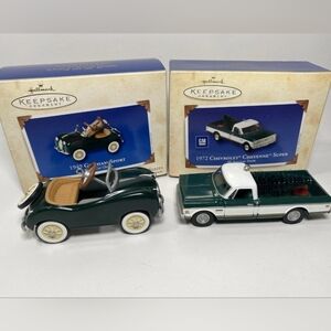 SALE! Hallmark Vintage 2003 Keepsake 1949 Gillham Sport & 1972 Chevy Cheyenne